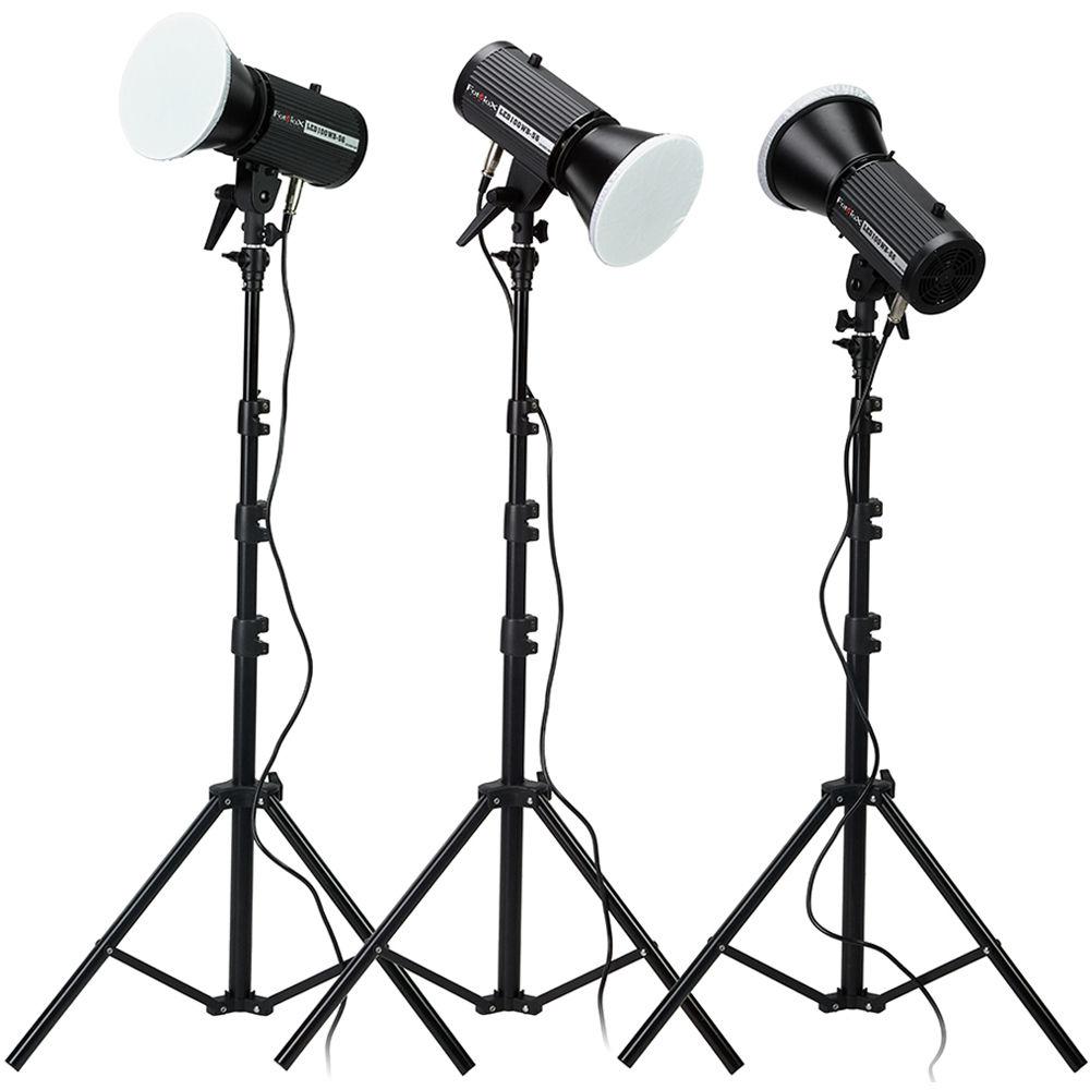 FotodioX Pro LED-100WB-56 Studio 5600K LED 3-Light Kit with 20 x 20" Softboxes