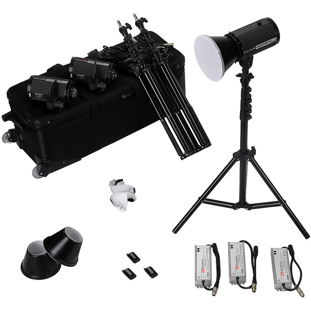 FotodioX Pro LED-100WB-56 Studio 5600K LED 3-Light Kit with 20 x 20" Softboxes