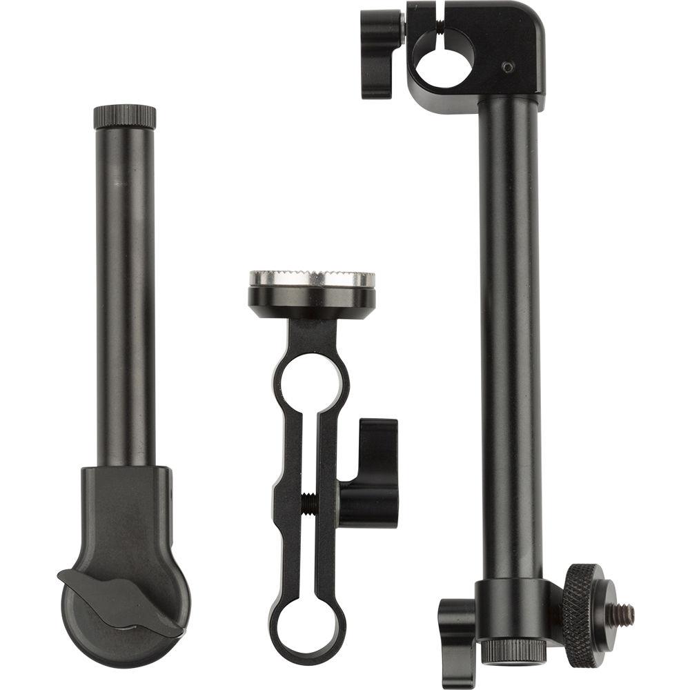 ikan Accessory Arm with Dual 15mm Rod Rosette Pivot Mount