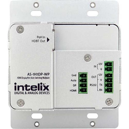 Intelix HDMI DisplayPort Auto-Switching Wall Plate with HDBaseT Output