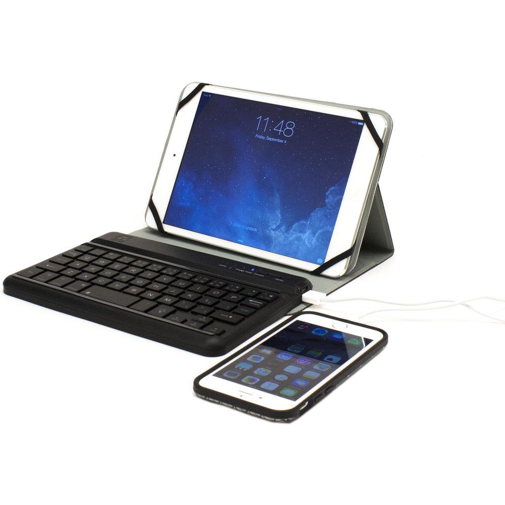 M-Edge Folio Power Pro Keyboard Case for 7 to 8" Tablets