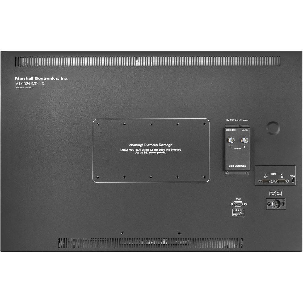 Marshall Electronics V-LCD241MD 24" LCD Desk Rackmount Monitor with 3G-SDI Module
