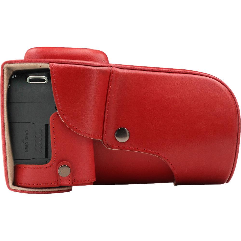 MegaGear Ever Ready PU Leather Case and Strap for Canon EOS T6s, 8000D & 18-55mm Lens