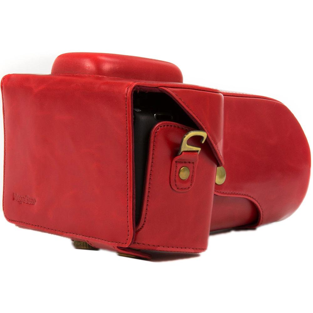 MegaGear Ever Ready PU Leather Case for Canon T6, T5i, T4i with 18-55, 18-135mm Lens