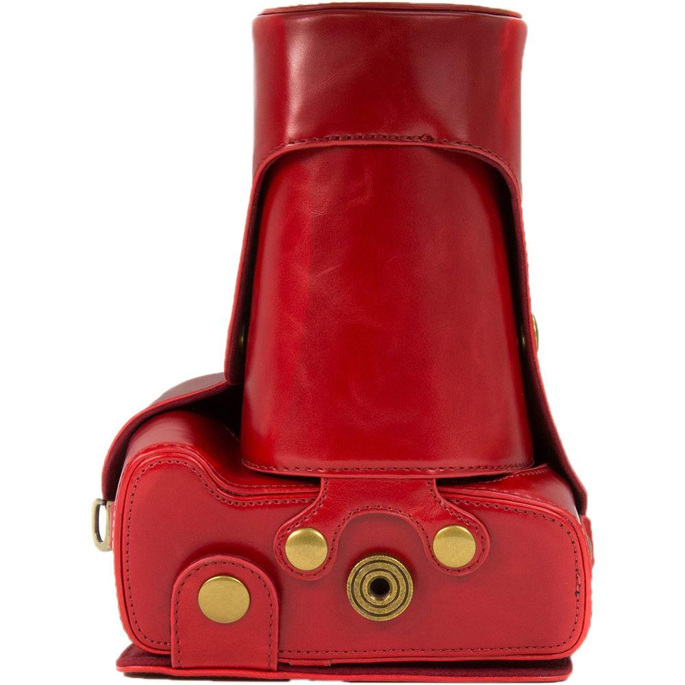 MegaGear Ever Ready PU Leather Case for Canon T6, T5i, T4i with 18-55, 18-135mm Lens