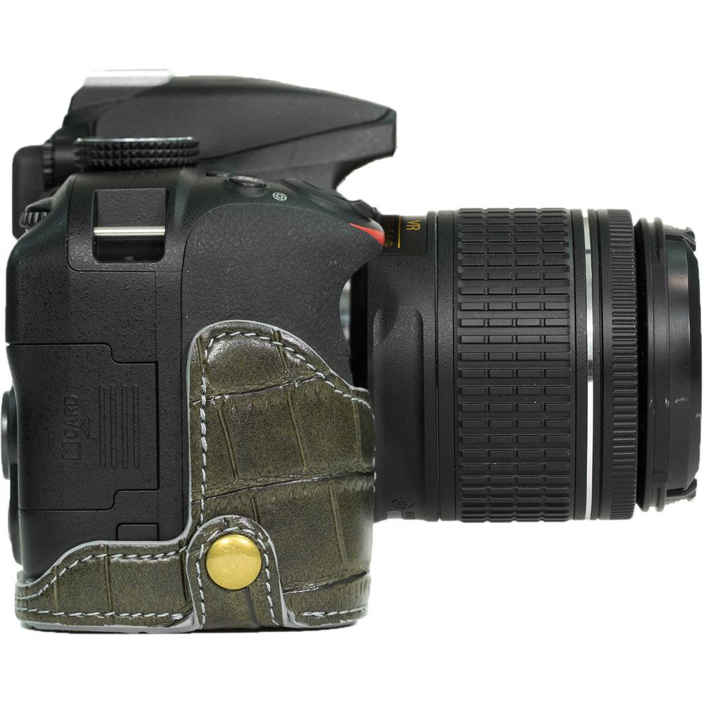 MegaGear Ever Ready PU Leather Half Case with Shoulder Strap for Nikon D3100-3400