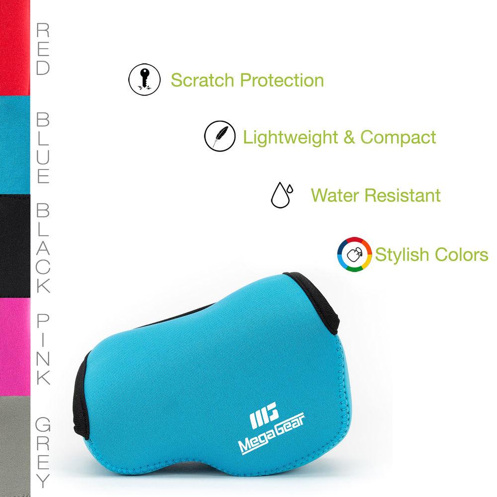 MegaGear Ultra-Light Neoprene Case for Panasonic Lumix DC-GX850, DC-GF9, DMC-GF8, or DMC-GF7 with 12-32mm
