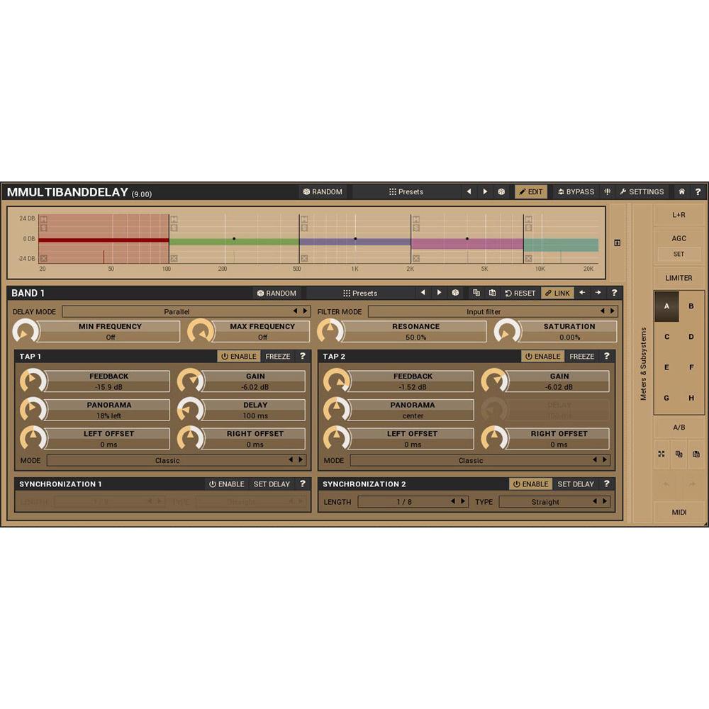 MeldaProduction MMultiBandDelay - Multiband Delay Plug-In