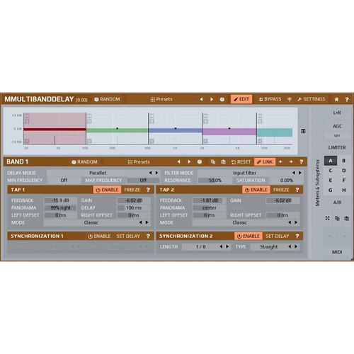 MeldaProduction MMultiBandDelay - Multiband Delay Plug-In