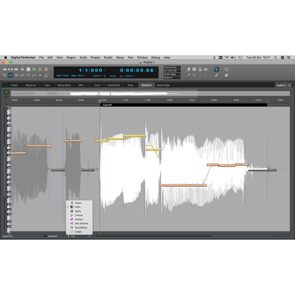MOTU Digital Performer 10 - Audio MIDI Music Production Software