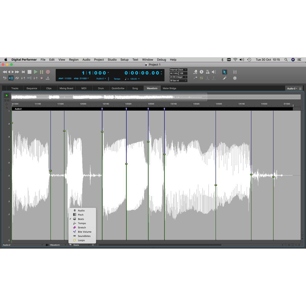 MOTU Digital Performer 10 - Audio MIDI Music Production Software