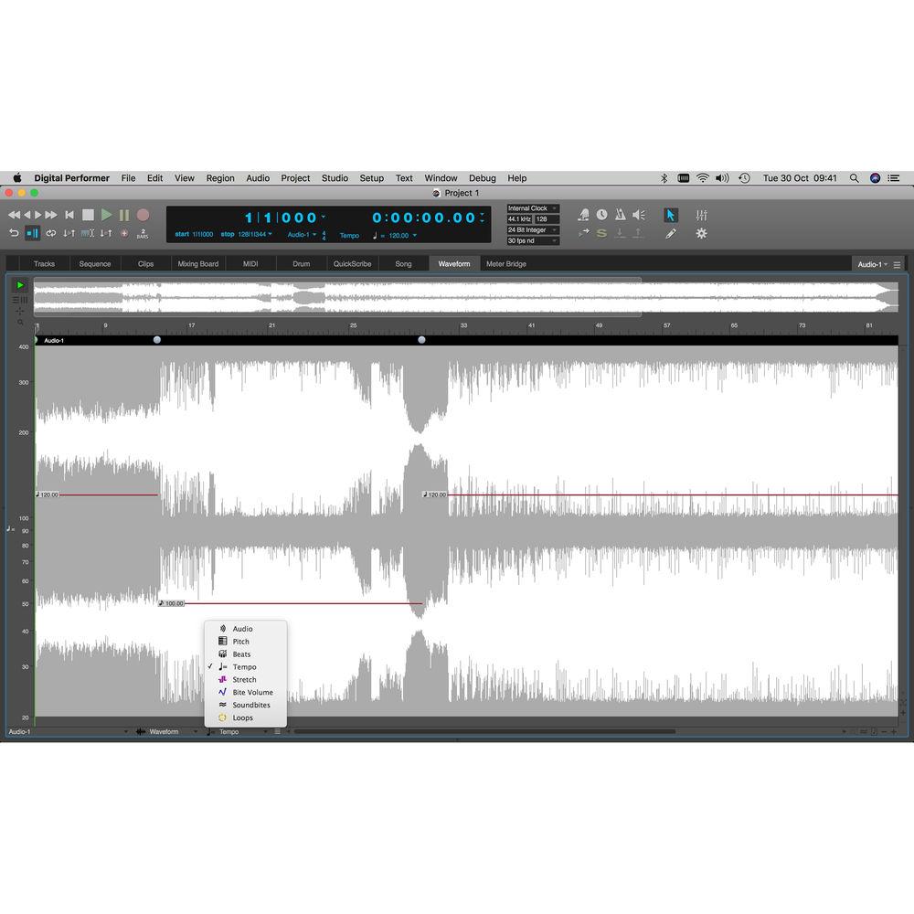 MOTU Digital Performer 10 - Audio MIDI Music Production Software