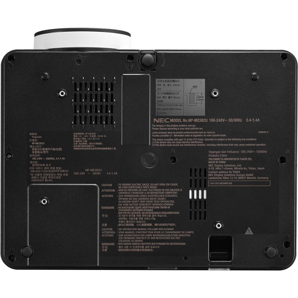 NEC NP-ME382U 3800-Lumen WUXGA LCD Projector