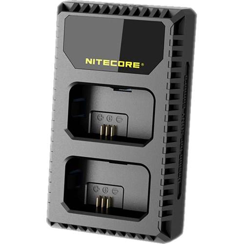 Nitecore USN1 Dual-Slot USB Travel Charger for Sony NP-FW50 Lithium-Ion Batteries