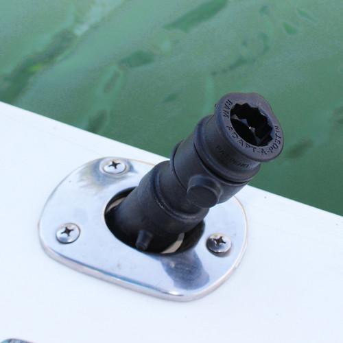 RAM MOUNTS Flush Rod Wedge Adapter with Adapt-A-Post Spline Receiver