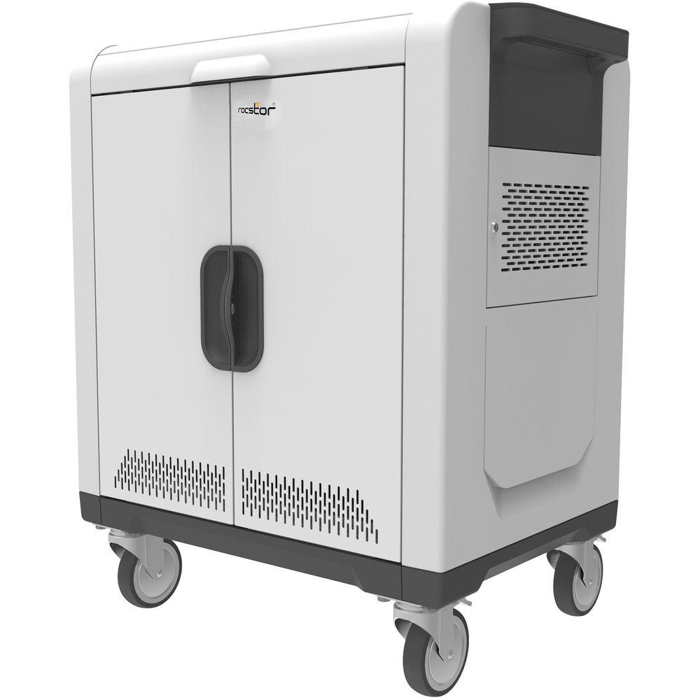 Rocstor Volt SCL32 USB Sync & Charging Cart with Lightning Cables for 32 Tablets Up to 13"