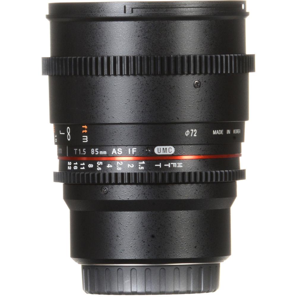 Rokinon 85mm T1.5 Cine AS IF UMC Lens for Micro Four Thirds