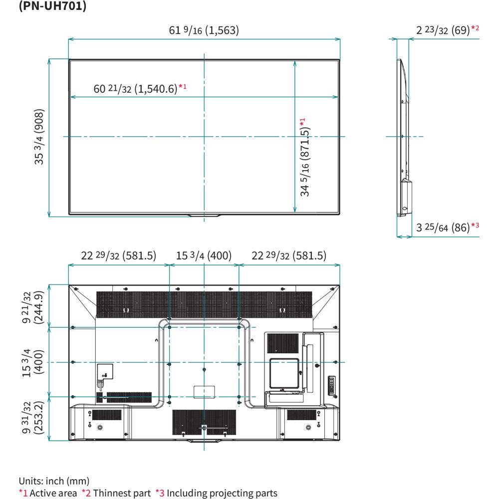 Sharp Essential Meeting Room Kit Bundle with PN-UH701 4K Ultra-Hd Commercial LCD Display