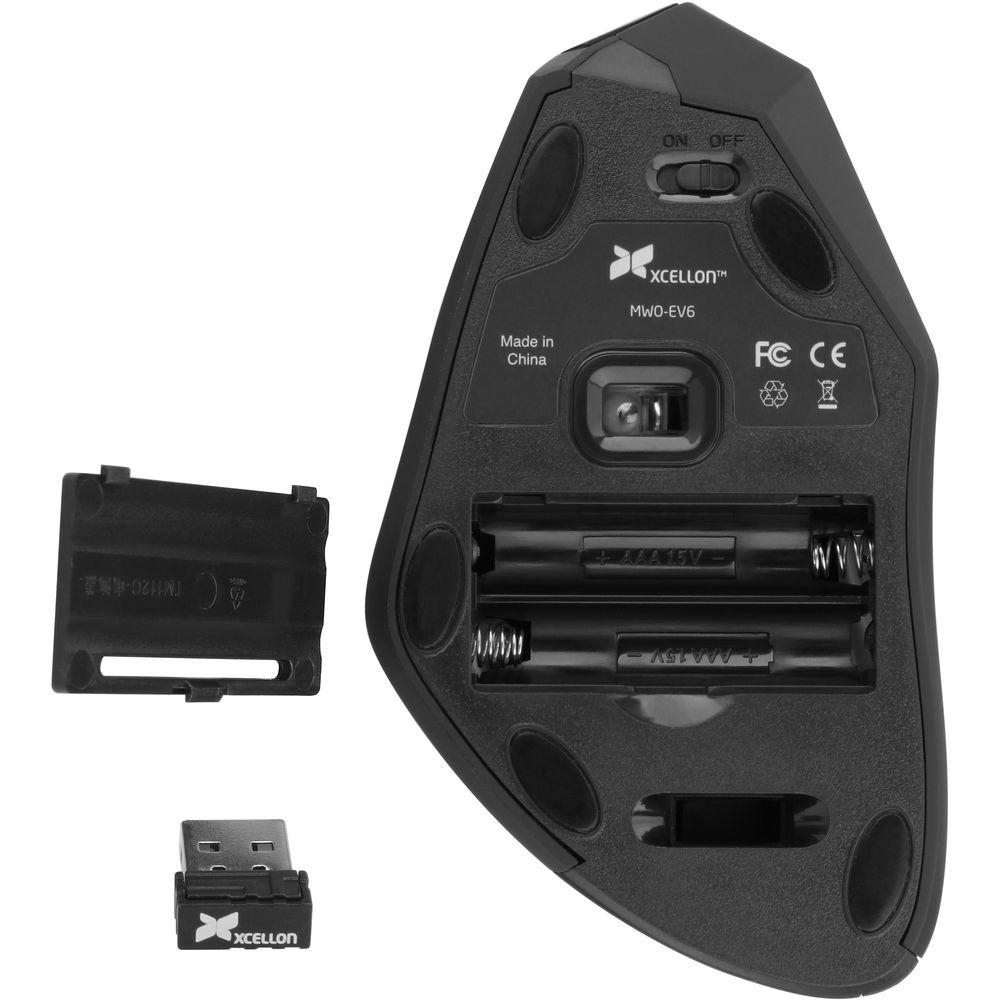 Xcellon MWO-EV6 Wireless Ergonomic Vertical Mouse