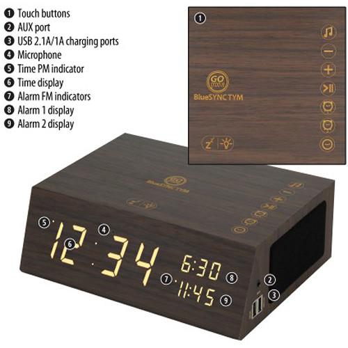 Accessory Power GOgroove BlueSYNC TYM Wireless Bluetooth Speaker Clock