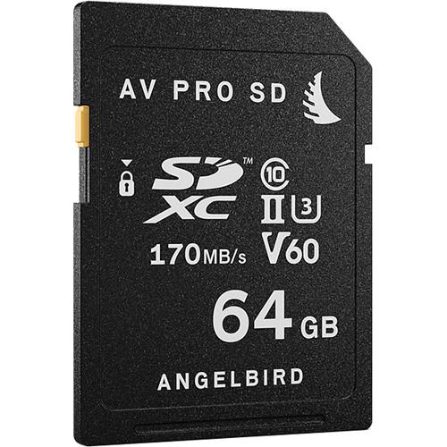 Angelbird 64GB AV Pro UHS-II SDXC Memory Card
