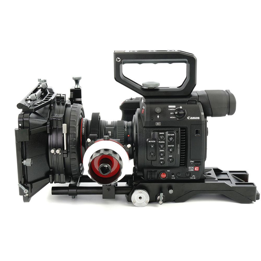 CAME-TV Shoulder Rig with Matte Box and Follow Focus for Canon EOS C200