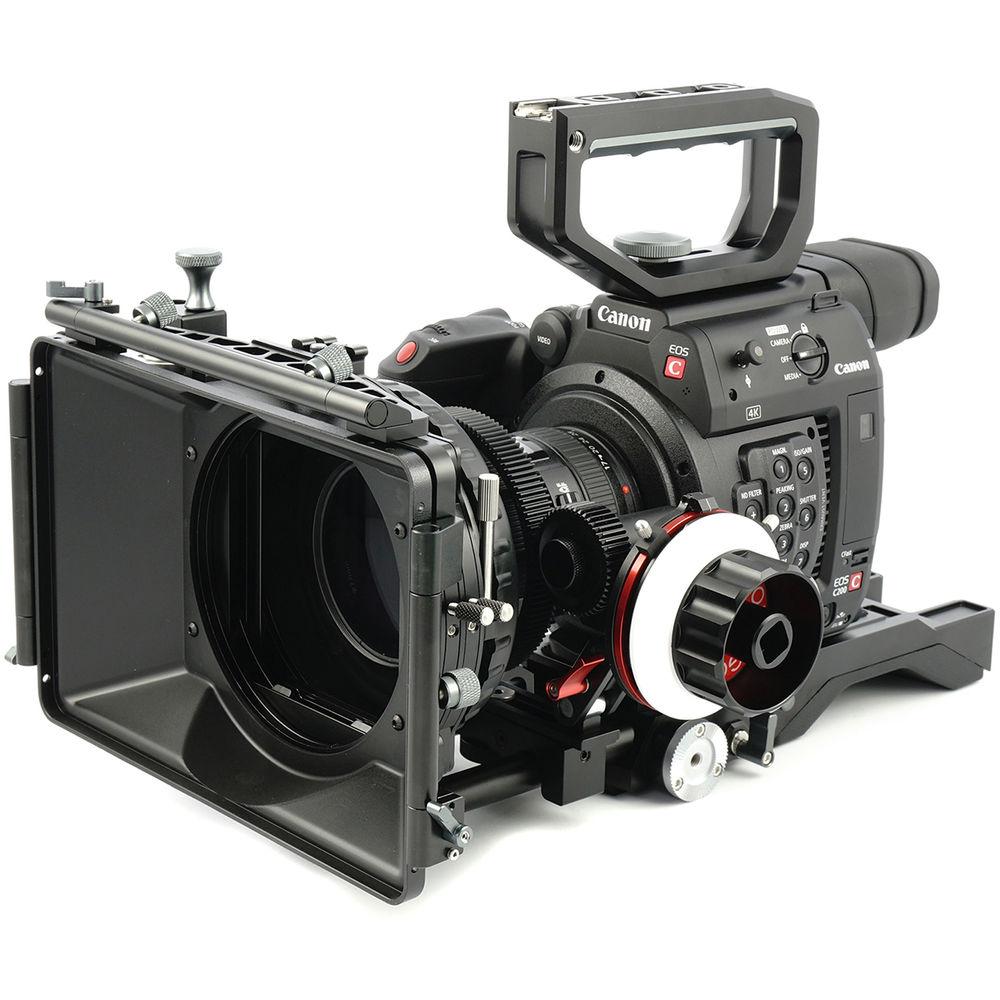 CAME-TV Shoulder Rig with Matte Box and Follow Focus for Canon EOS C200