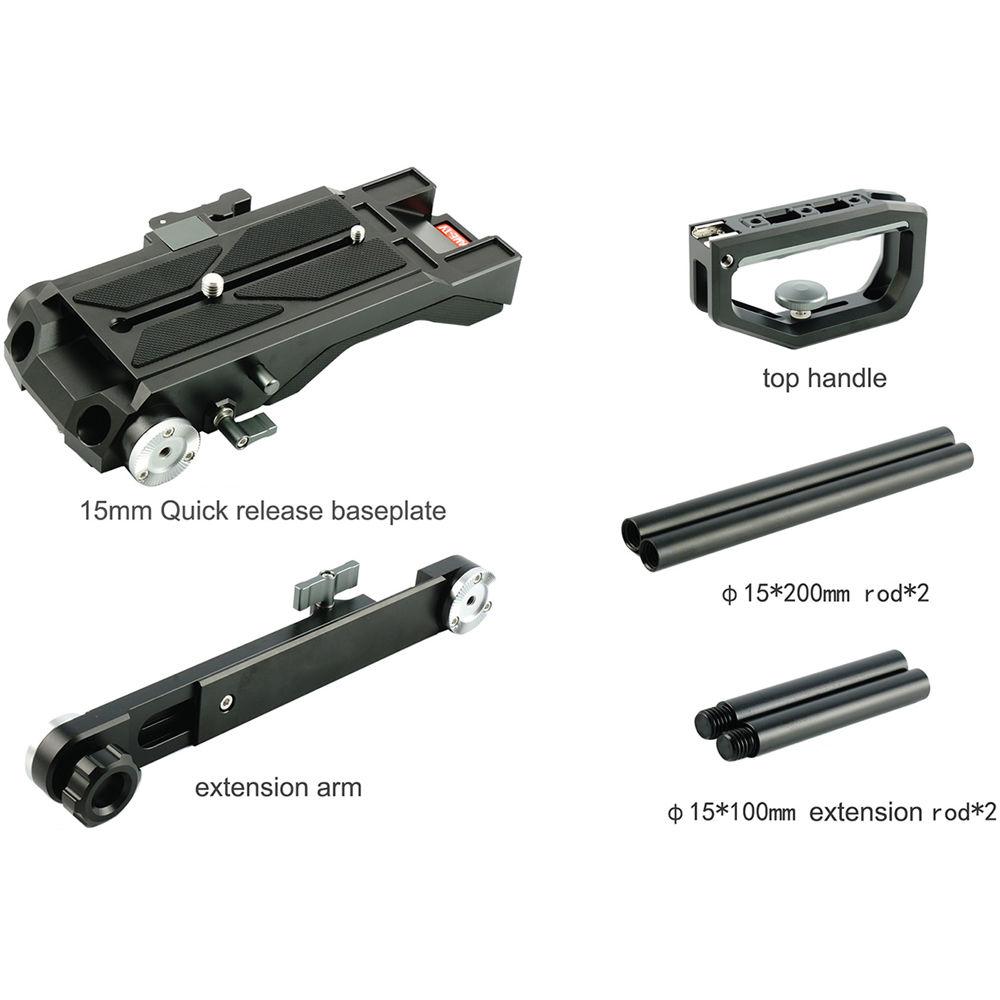CAME-TV Shoulder Rig with Matte Box and Follow Focus for Canon EOS C200