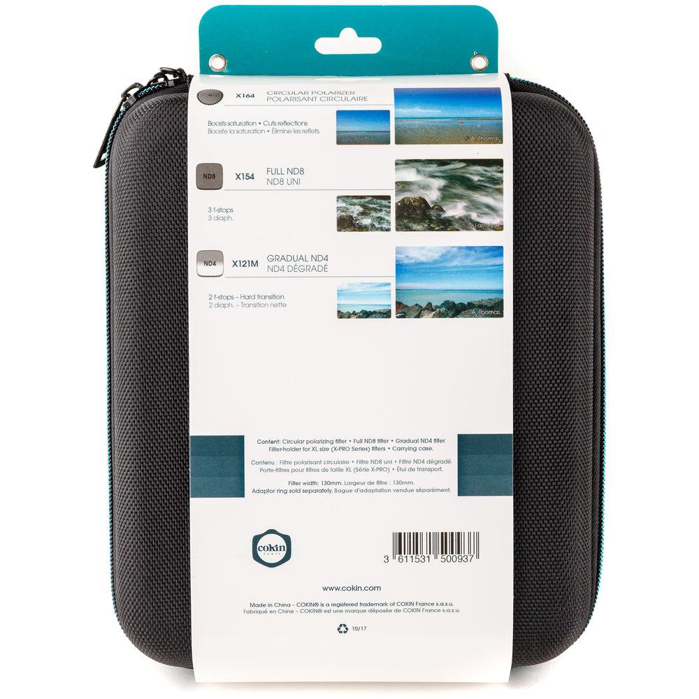 Cokin X-Pro Series Solid, Hard-Edge Graduated Neutral Density, and Polarizer Filter Kit with X-Pro Series Filter Holder and Filter Wallet