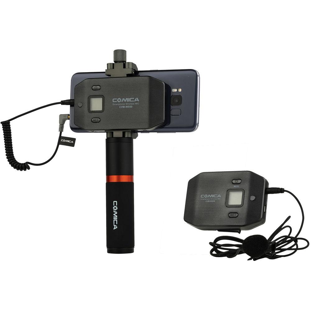 Comica Audio CVM-WS50B Wireless Lavalier Microphone Kit for Smartphones