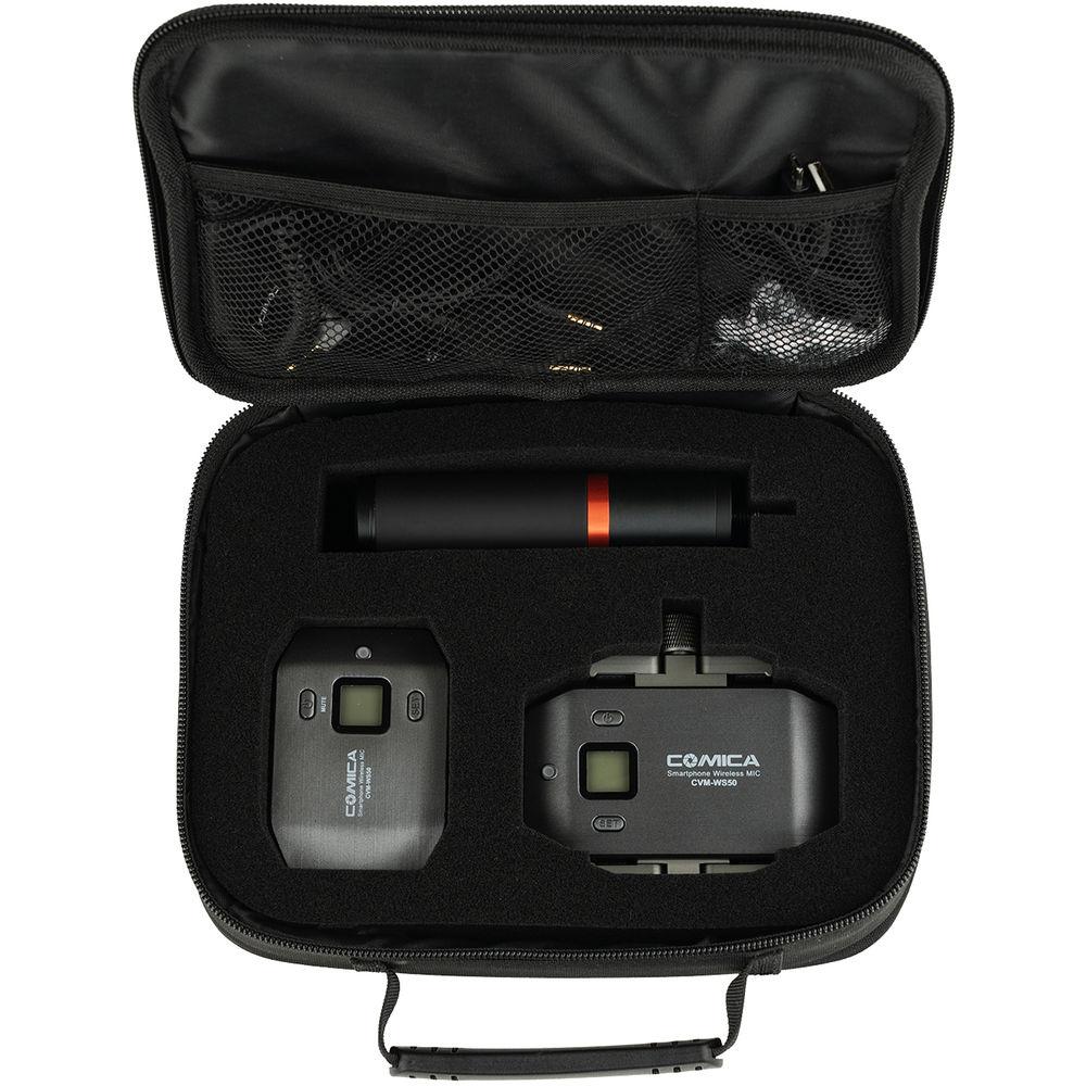 Comica Audio CVM-WS50B Wireless Lavalier Microphone Kit for Smartphones