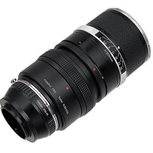 FotodioX Pro Lens Mount Double Adapter for Rollei SL66 and Canon EOS Lenses to Fuji X