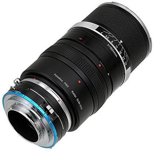FotodioX Pro Lens Mount Shift Double Adapter for Rollei SL66 and Canon EOS Lenses to Fuji X