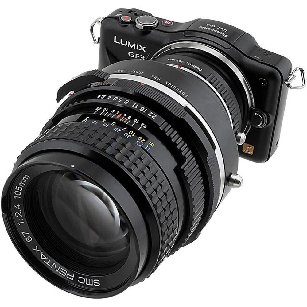 FotodioX Pro Mount Adapter for Pentax 67 Lens to Micro Four Thirds Camera