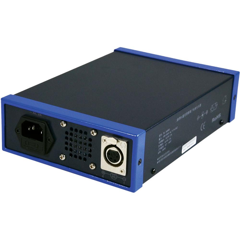 Fxlion PL-3680D Dual-Channel Li-Ion Charger for NP AN BP Batteries with DC Output for HD Video Camera