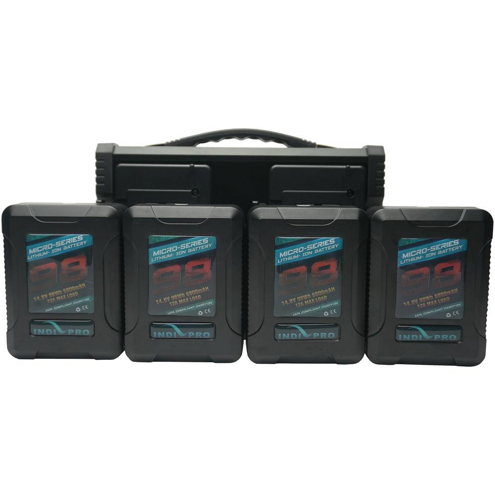 IndiPRO Tools Micro-Series 98 4-Battery Kit with Quad Pro Charger