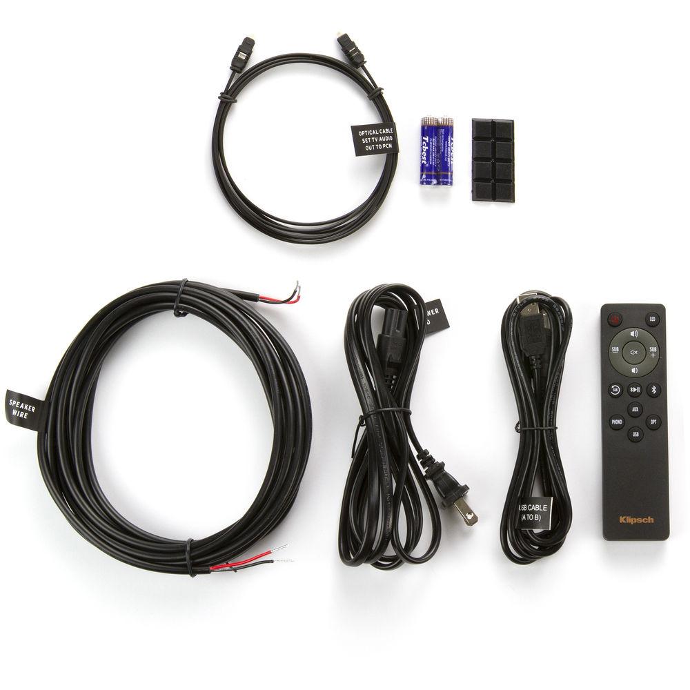 Klipsch R-51PM 2-Way Powered Bluetooth Bookshelf Speakers