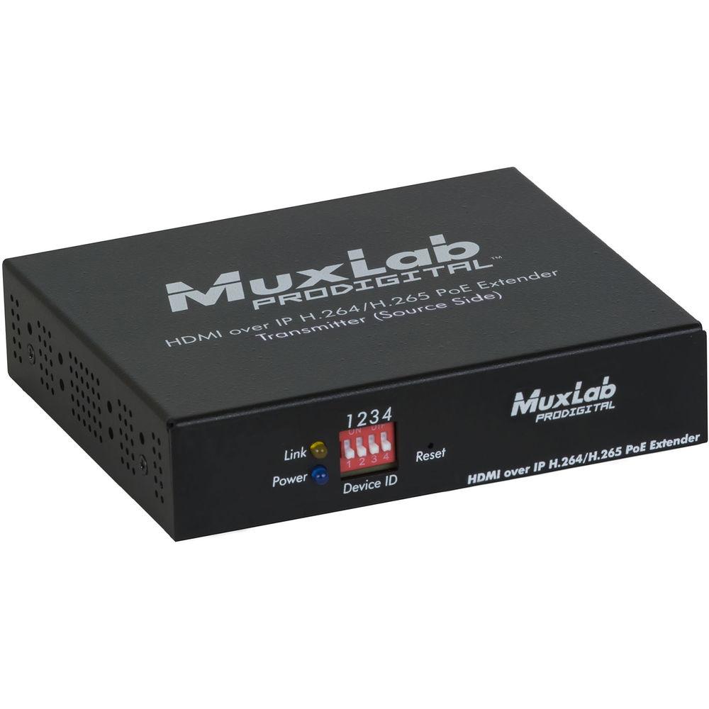 MuxLab HDMI over IP H.264 H.265 PoE Transmitter