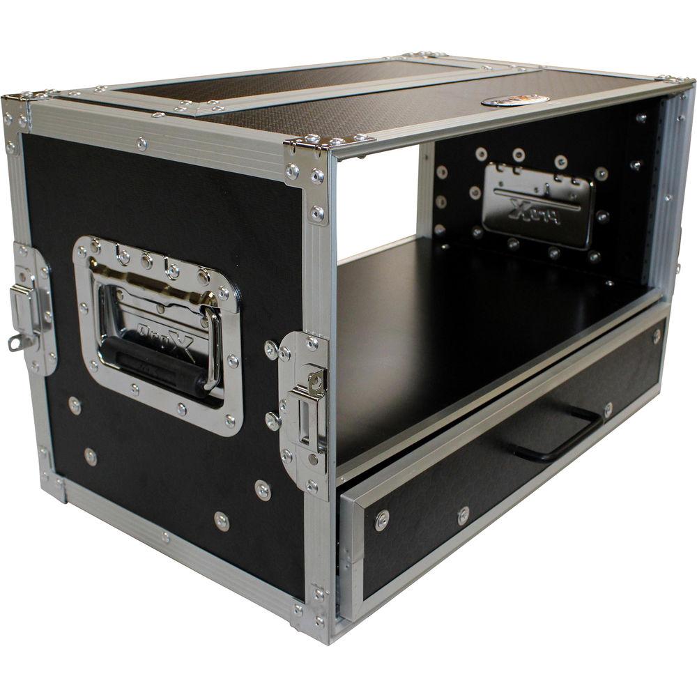 ProX 4-RU Rack Case with 2-RU Rack Drawer