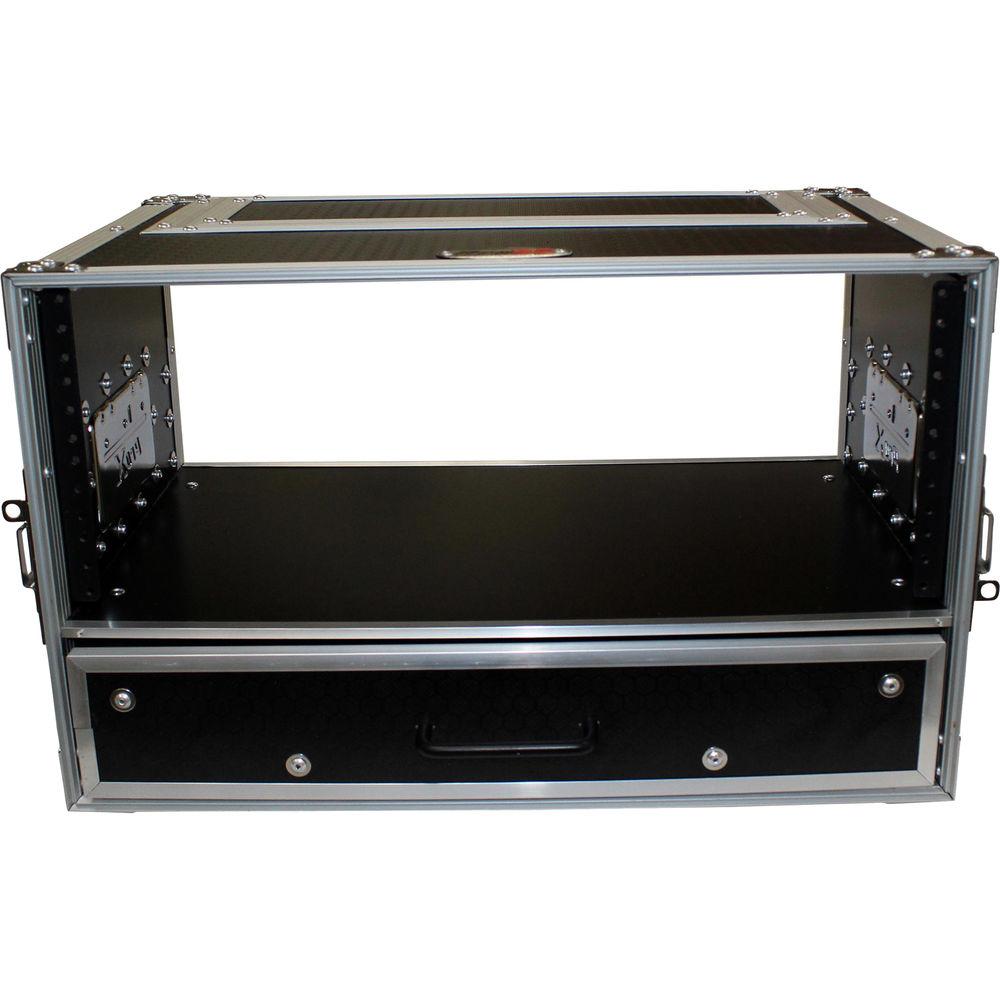 ProX 4-RU Rack Case with 2-RU Rack Drawer