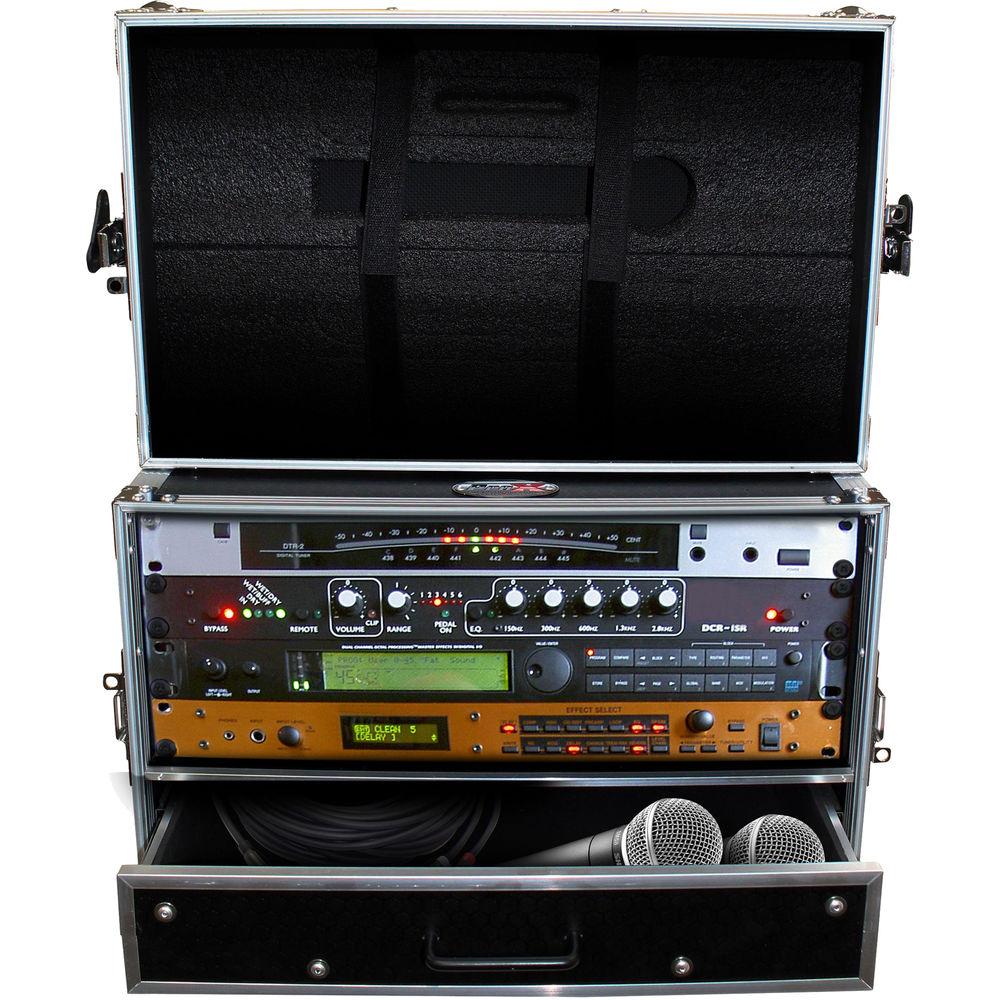 ProX 4-RU Rack Case with 2-RU Rack Drawer