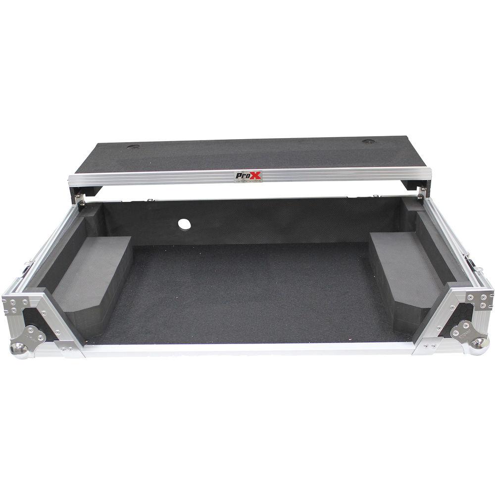 ProX Flight Case for Pioneer DDJ100 Controller with Laptop Shelf and Wheels