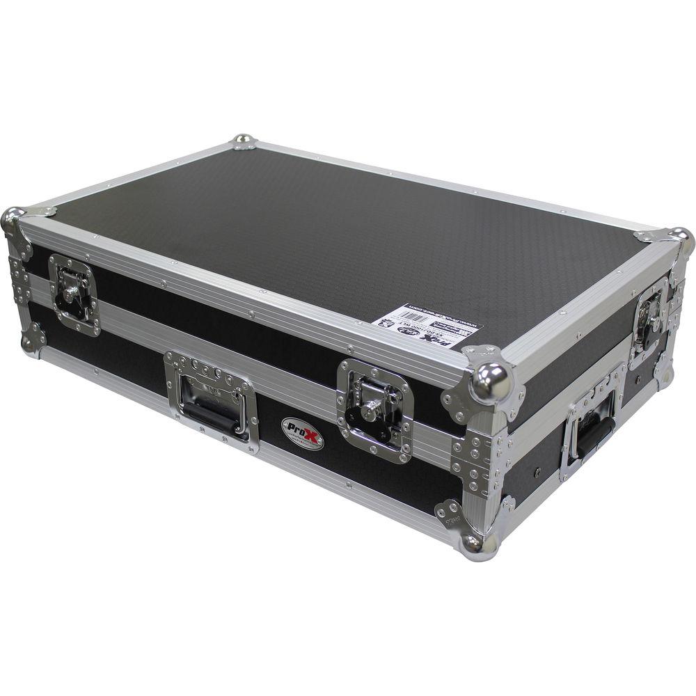 ProX Flight Case for Pioneer DDJ100 Controller with Laptop Shelf and Wheels
