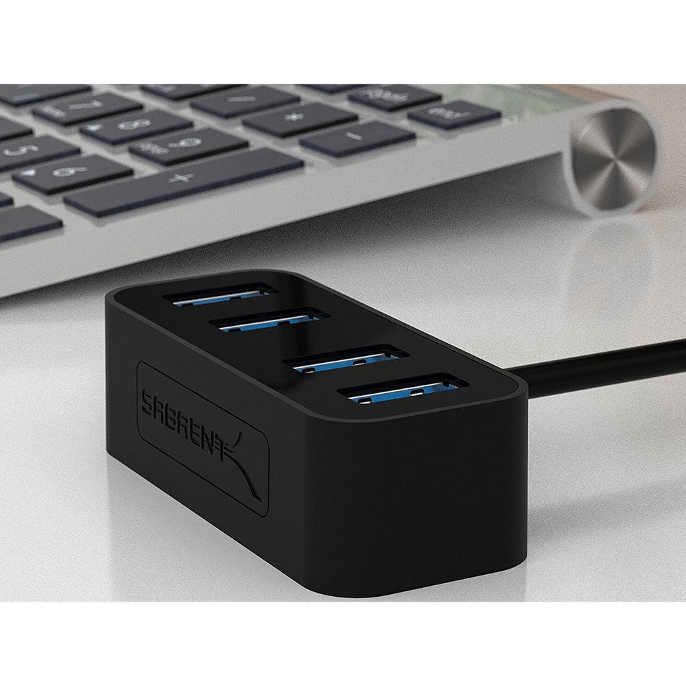Sabrent 4-Port USB Type-A Mini Portable Hub