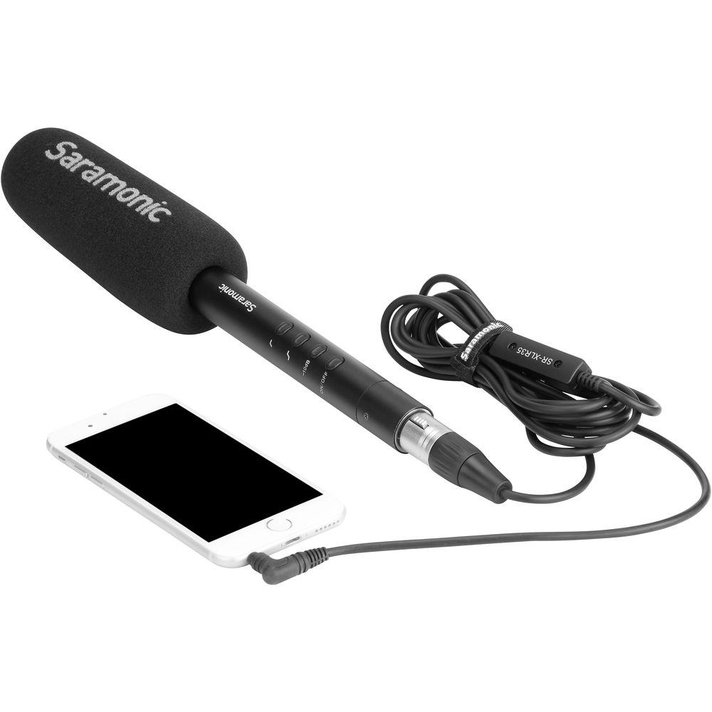 Saramonic SR-XLR35 XLR Female to 3.5mm TRRS Microphone Cable for DSLR Cameras and Smartphones