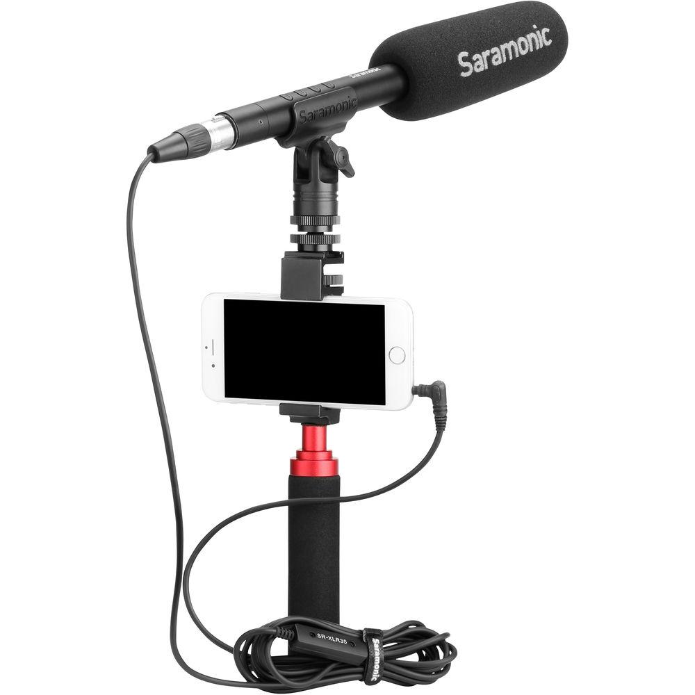 Saramonic SR-XLR35 XLR Female to 3.5mm TRRS Microphone Cable for DSLR Cameras and Smartphones