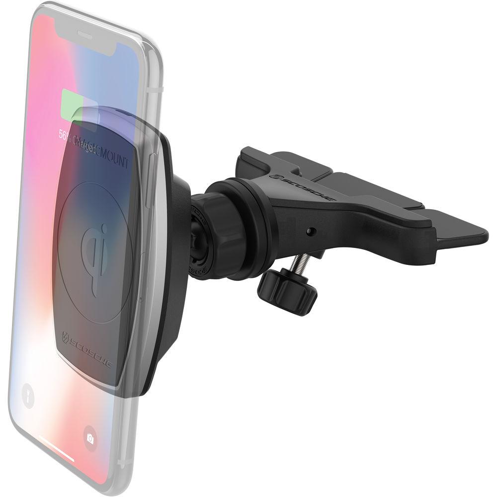 Scosche MagicMount Pro Qi Wireless Charging Magnetic Universal CD Mount