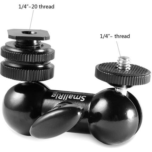 SmallRig Double Ball Head with Cold Shoe & 1 4"-20 Stud