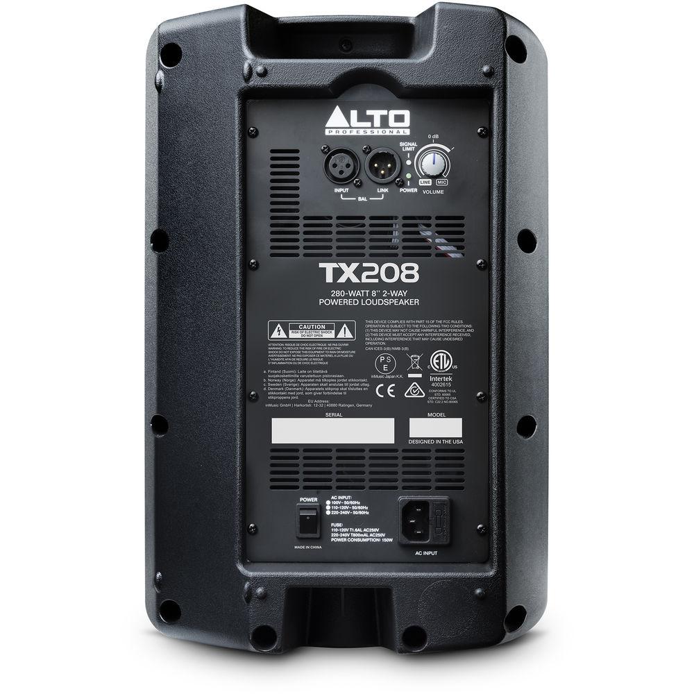 Alto Professional TX208 8" 2-Way 300W Powered Loudspeaker