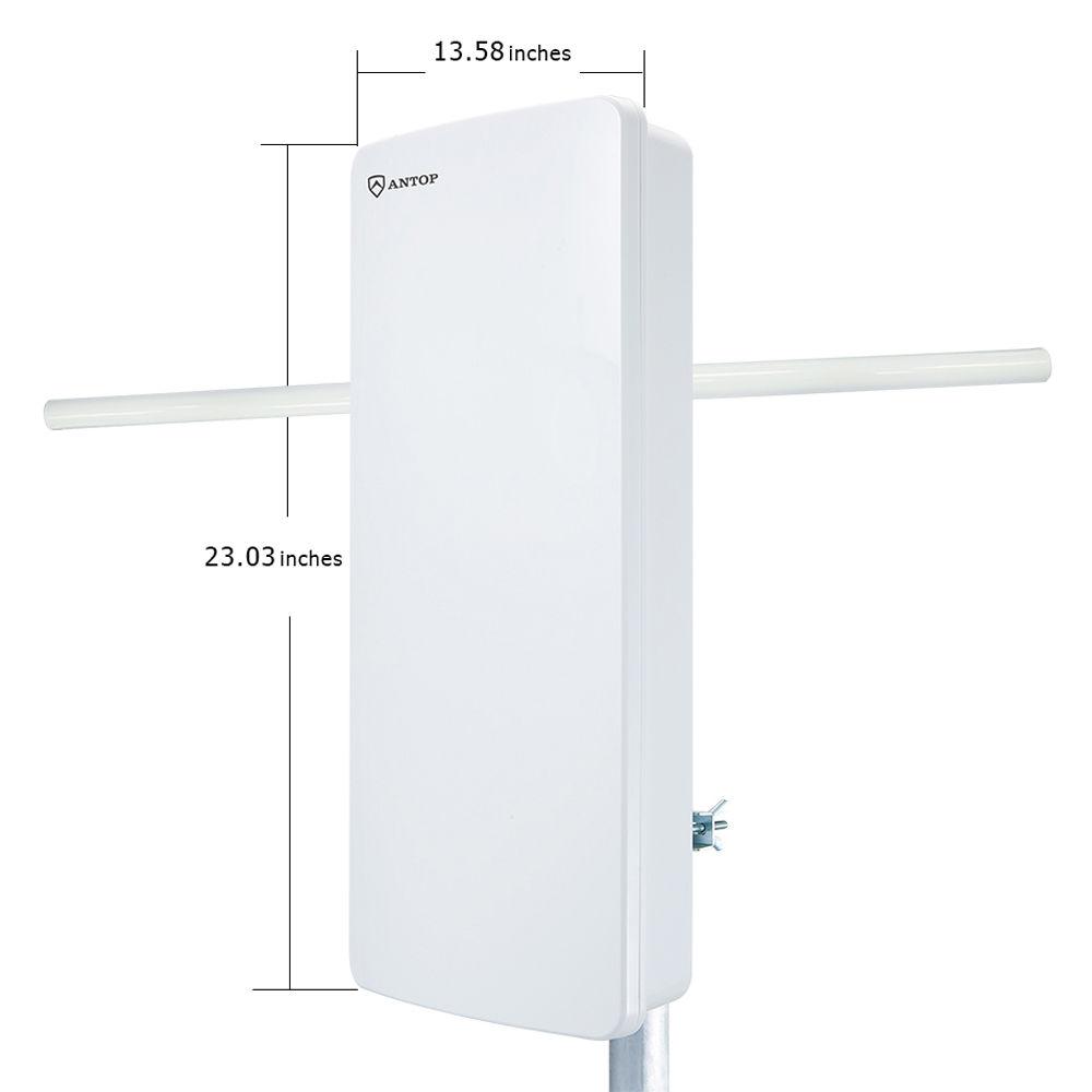 ANTOP Antennas AT-400BV Flat Panel Big Boy Indoor Outdoor Amplified HDTV Antenna